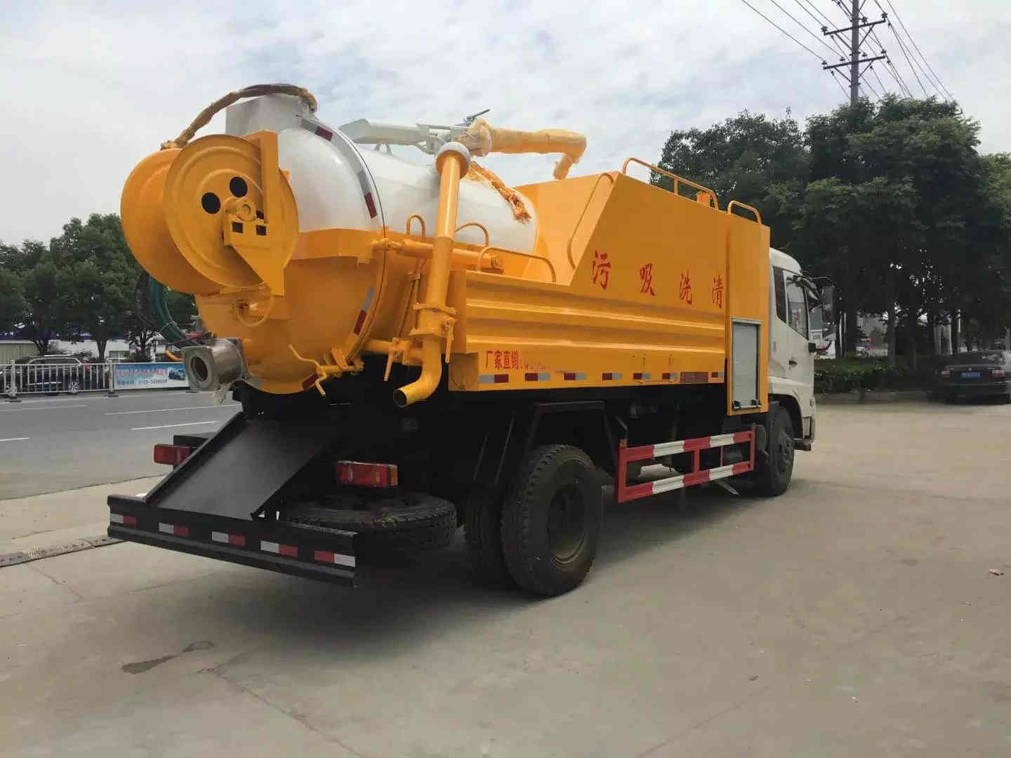  东风天锦 10吨 清洗吸污车