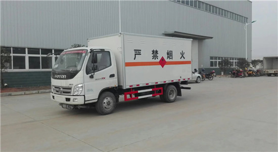  福田奥铃气瓶厢式运输车