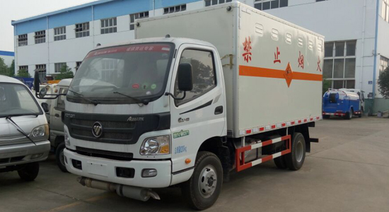  福田欧马可厢式气瓶运输车